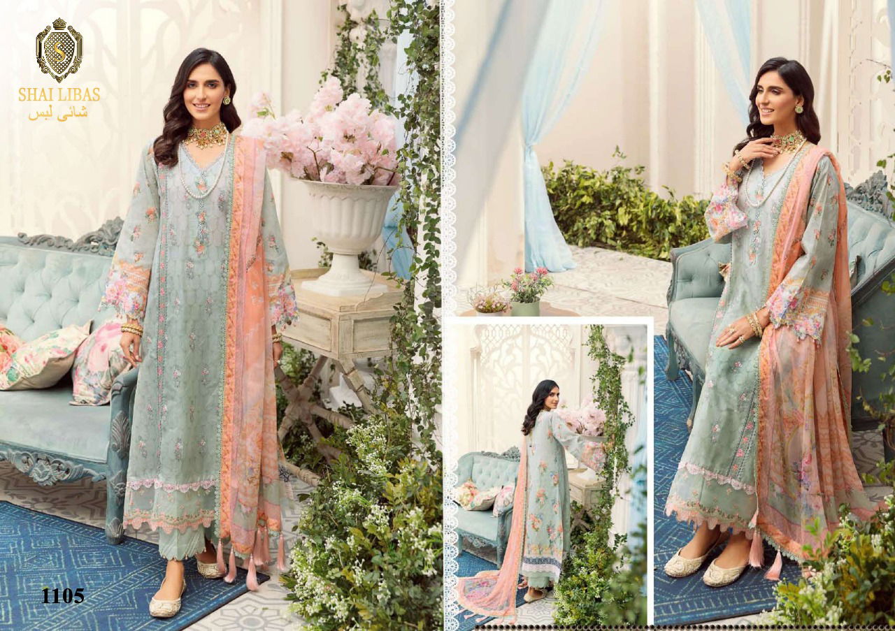 Shai Libas Saadia Asad Noor 4 Festive Wear Cotton Designer Pakistani Salwar Suits Collection